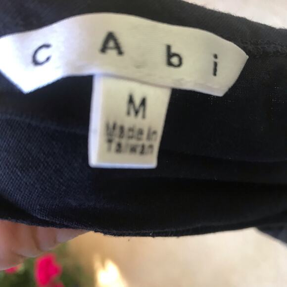 Cabi Nautical Rope Black Tank With Tie Style 836 Cotton Modal Women's Size M - Picture 6 of 7